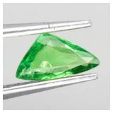 Trilliant Cut Natural Unheated Top Rich Green Tsav