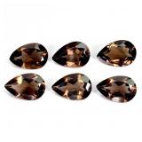 Pear Cut 100% Natural Unheated Top Smoky Quartz 15