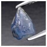 1.31ct 7x5.3mm Rough Natural Green Blue Sapphire -