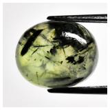 7.19ct Oval Cabochon Natural Green Prehnite with B