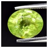 1.88ct 8x6.7mm Oval Natural Green Grossular Garnet