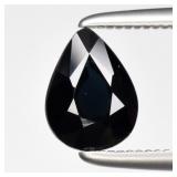 0.77ct 6.7x5mm VS Pear Natural Deep Blue Spinel -