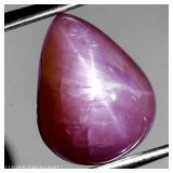Pear Cab 100% Natural 6 Rays Red Star Ruby Africa