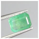 Emerald Cut 100% Natural Unheated Top Rich Green E