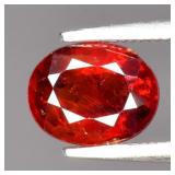 1.78ct Oval Natural Reddish Orange Spessartite Gar