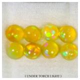 Round AAA Floral Flash Play Of Color Crystal Fire