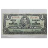 Canada 1937 $1 Banknote BC-21c Gordon Towers
