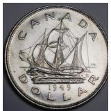 Canada Silver Dollar 1949