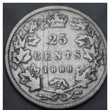 Canada 25 Cent 1888