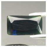 0.73ct 9x5mm Baguette Natural Black Opal - Color P