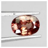 Oval Cut Clean Natural Unheated Top Orange Zircon