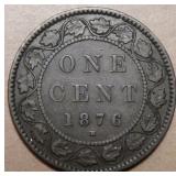 Canada Large Cent 1876H