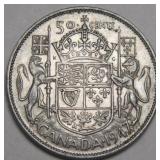 Canada 50 Cents 1947 Straight 7