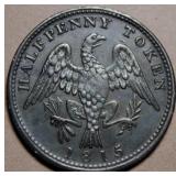 Canada LC-54D2 Spread Eagle 1815 1/2 Penny Token B