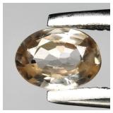 0.27ct 4.5x3.2mm VS Oval Natural Light Champagne Z