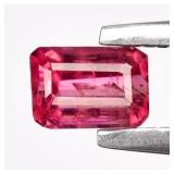 0.28ct 4.2x3mm Octagon Natural Pink Tourmaline - U