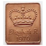 1970 UK Royal Mint, London, Queen Elizabeth II