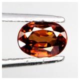 Oval Cut Natural Unheated Top Orange Zircon Tanzan