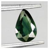 Pear Cut Natural Heated Blue Green Sapphire Austra