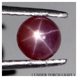 Round Cabochon 100% Natural Red 6 Rays Star Ruby A