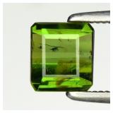 1.03ct 5.7x5.2mm Octagon Natural Green Tourmaline