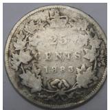 Canada 25 Cent 1883H