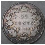 Canada 25 Cent 1886