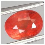 Rare Oval Cut Natural Top Padparadscha Sapphire Ta