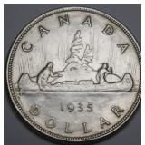 Canada Silver Dollar 1935