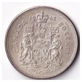 Canada 50 Cents 1962 Maple Leaf