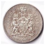 Canada 50 Cents 1962 Maple Leaf