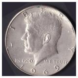 USA John Kennedy Half Dollar 1969