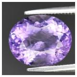 2.57ct 9.5x8mm Oval Natural Purple Amethyst - Unhe
