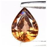 0.39ct 5x3.7mm VS Pear Natural Champagne Zircon -