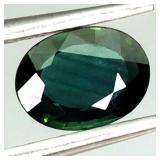 Oval Natural Heated Only Blue Green Sapphire Austr