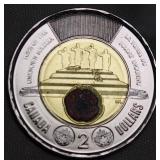 Canada $2 2025 Canada's Unknown Soldier coloured
