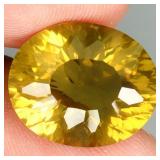Oval Cut Natural Unheated Lemon Quartz Brazil 11.2