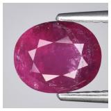 1.46ct 8x6.5mm Oval Natural Pinkish Purple Tourmal