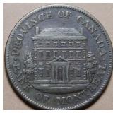 Canada PC-1B5 1844 Bank of Montreal 1/2 Penny Toke