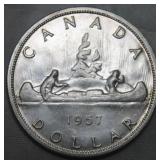 Canada Silver Dollar 1957