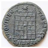 Camp Gate, Constantine I AD307-337 Roman coin 18mm