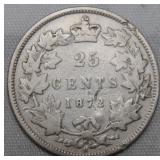 Canada 25 Cent 1872H