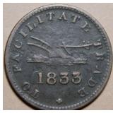 Canada UC-12B2 1833 To Facilitate Trade 1/2 Penny