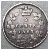 Canada 5 Cents 1887