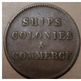 Canada PE-10 Ships Colonies & Commerce Token  Br99