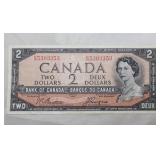 Canada $2 Banknote 1954 BC-38a Beattie Coyne