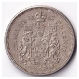 Canada 50 Cents 1960 Maple Leaf