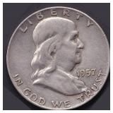 USA Franklin Half Dollar 1957