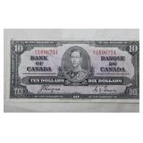 Canada 1937 $10 Banknote BC-24c Coyne Towers