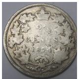 Canada 25 Cent 1874H